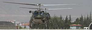 The 21° Gruppo AB.212 taking off from Konya Air Base